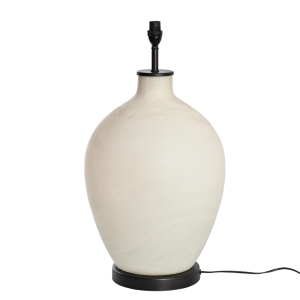 Opaque Glass Round Table Lamp