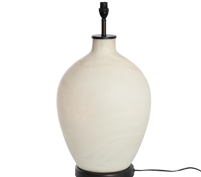 Opaque Glass Round Table Lamp