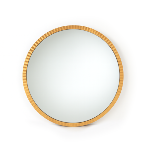 Textured Gold Edge Mirror