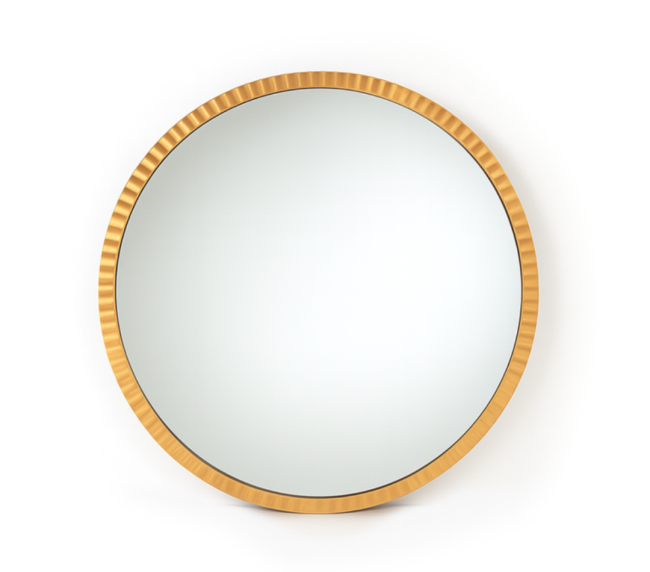 Textured Gold Edge Mirror