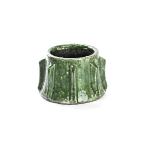 Green Glazed Ceramic Planter