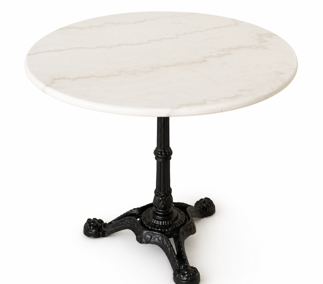 Marble Top Pedestal Table