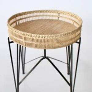 Rattan Tray Side Table