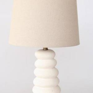 Textured Ceramic Column Lamp