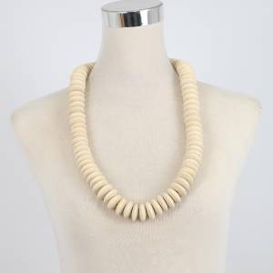 Bone Bead Statement Necklace