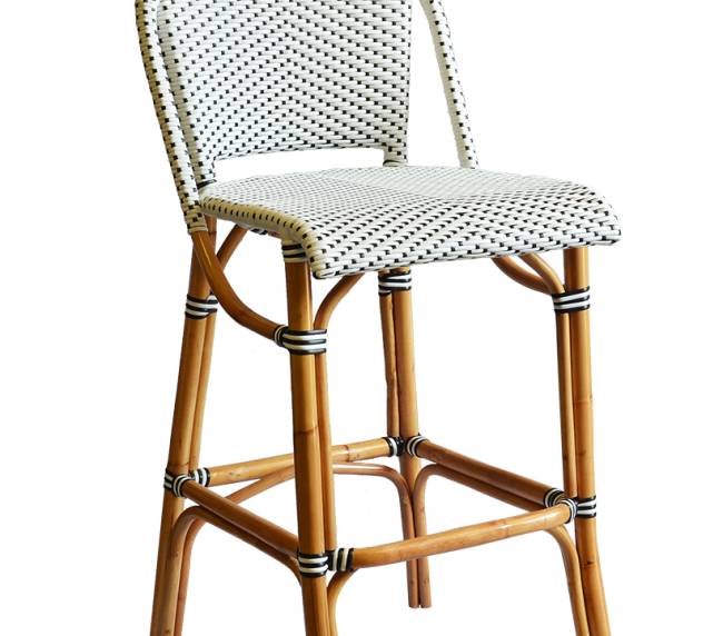 Rattan Weave Bar Stool