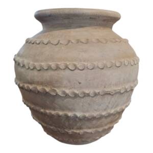 Textured Terracotta Urn Vase