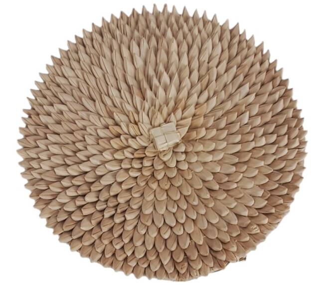 Natural Palm Sun Wall Plate