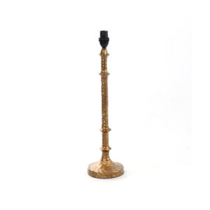 Hammered Brass Column Lamp Base