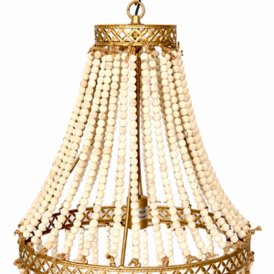 Gold & Beaded Statement Chandelier