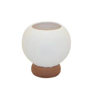 Two-Tone Sphere Ceramic Planter