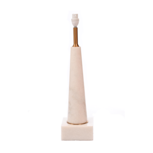 Travertine Cone Lamp Base