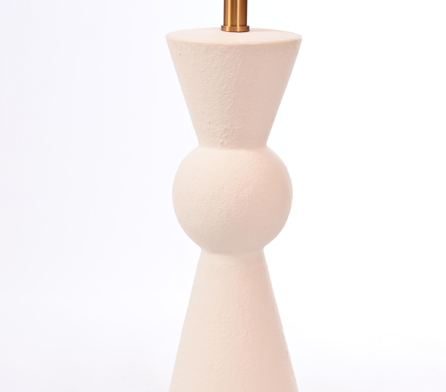 Textured Ceramic Sculptural Lamp