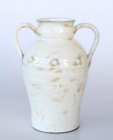 Distressed Ceramic Amphora Vase