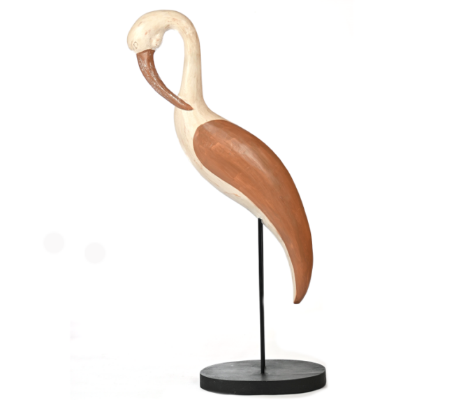 Carved Wood Bird Sculpture