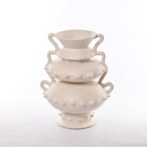 Speckled Ceramic Tiered Amphora Vase