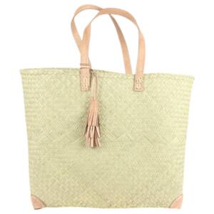 Woven Palm Carry Basket